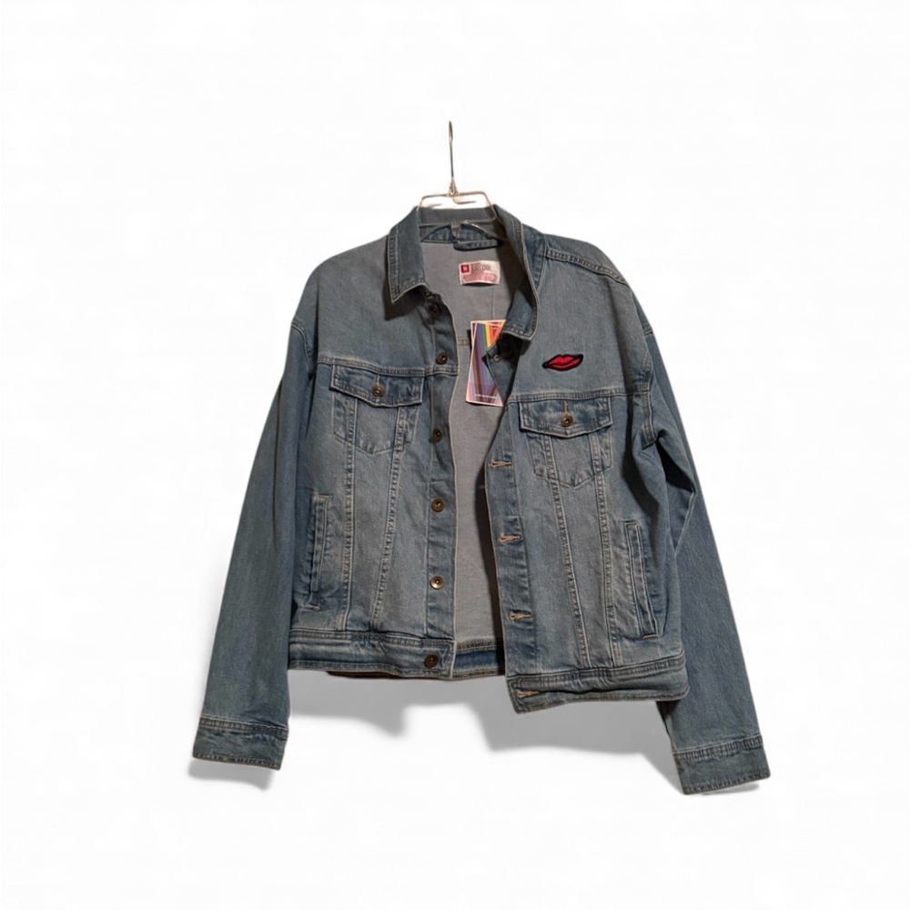 BLU BLACKBOYBE | Ash Blue Denim Jacket for Men and Women